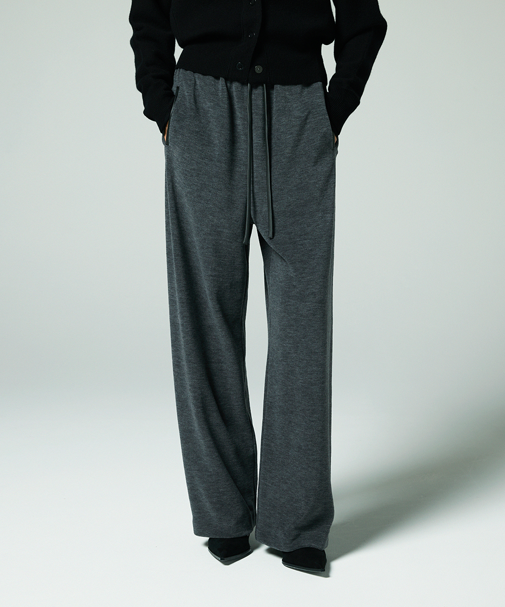 EAUVIRE ウールフリースパンツ グレー