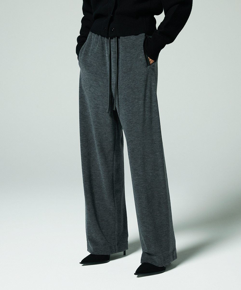 EAUVIRE ウールフリースパンツ グレー