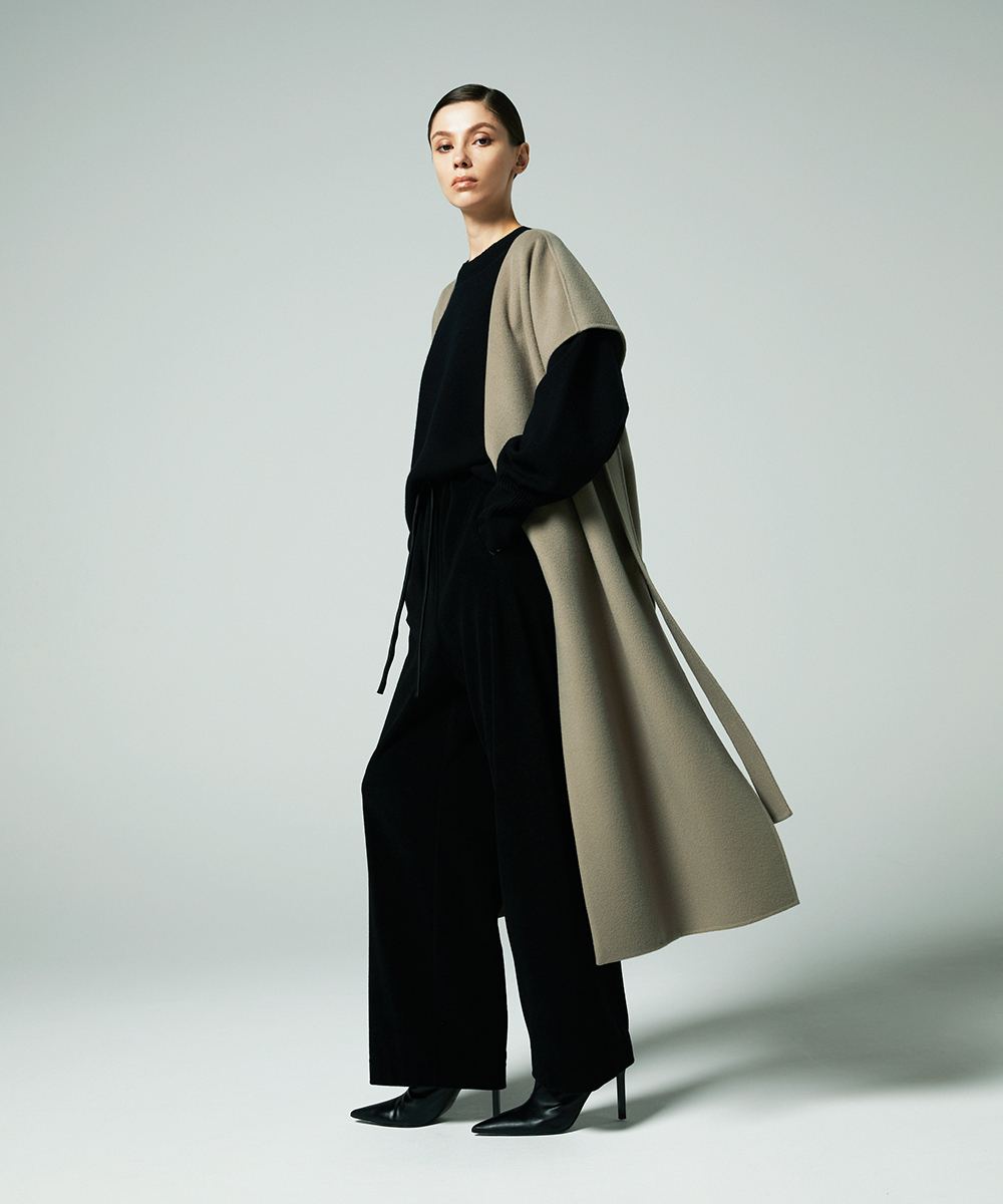 EAUVIRE ウールフリースパンツ グレー