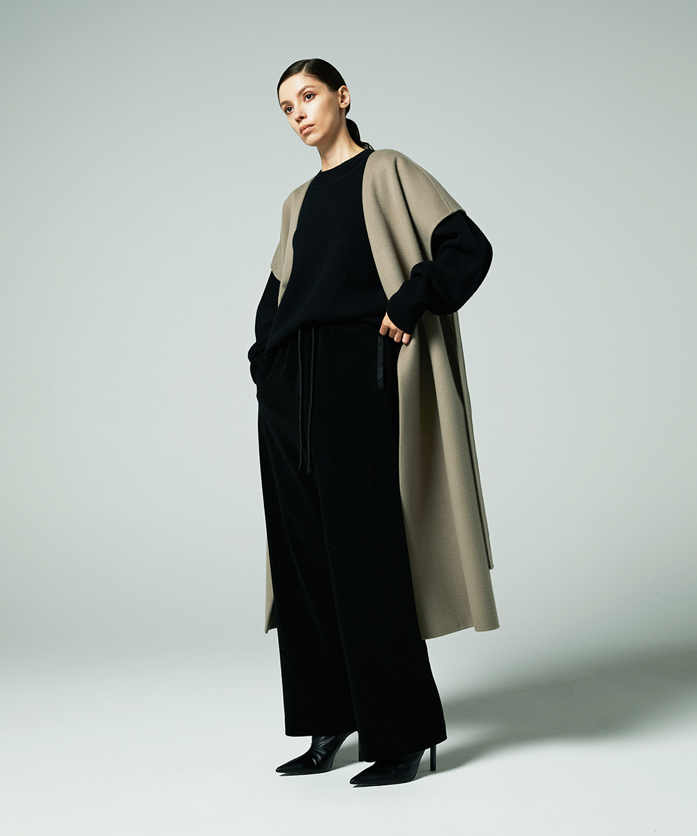 EAUVIRE ウールフリースパンツ グレー