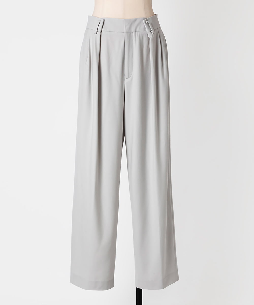 EAUVIRE ワイドテーパードパンツ ネイビー