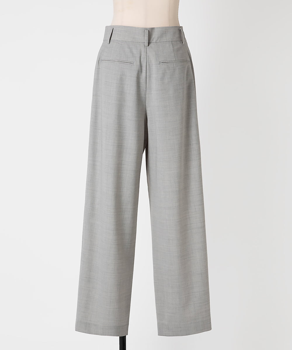 EAUVIRE ワイドテーパードパンツ ライトグレー