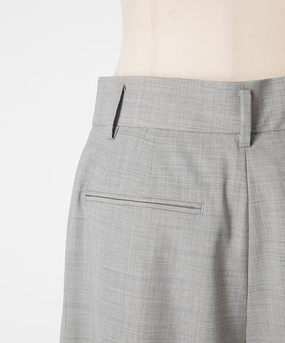 EAUVIRE ワイドテーパードパンツ ライトグレー