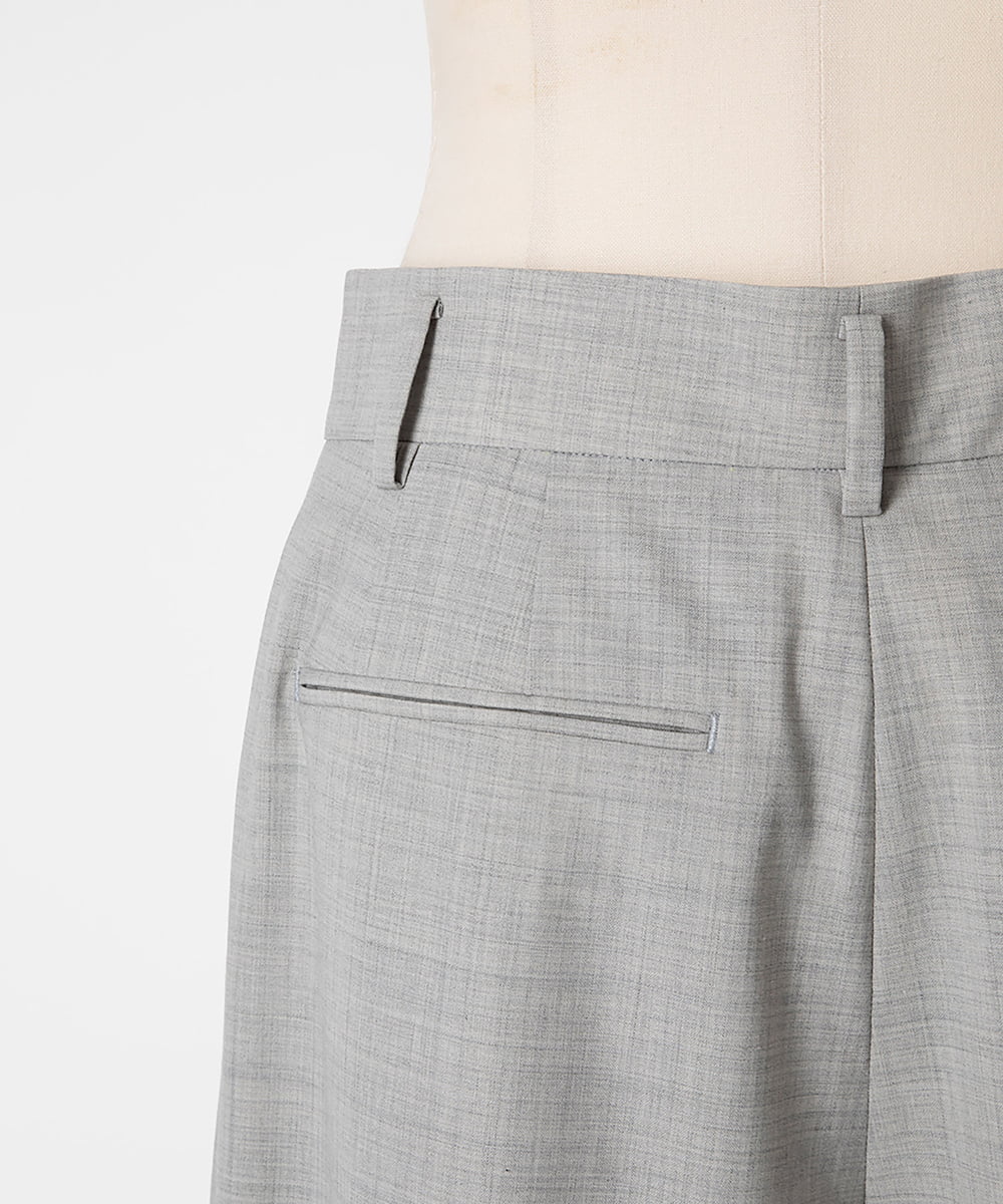 EAUVIRE ワイドテーパードパンツ ライトグレー