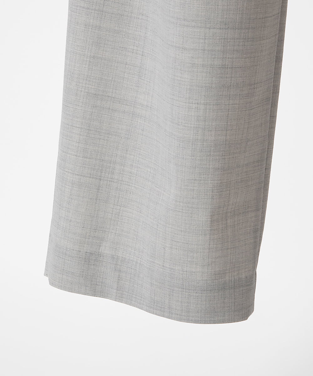 EAUVIRE ワイドテーパードパンツ ライトグレー