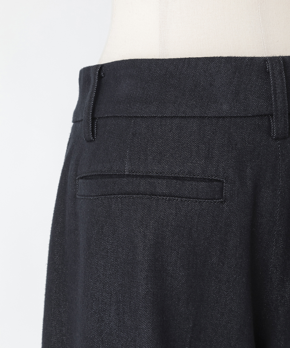 EAUVIRE ワイドレッグパンツ ブラック