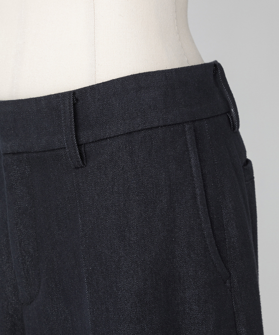 EAUVIRE ワイドレッグパンツ ブラック