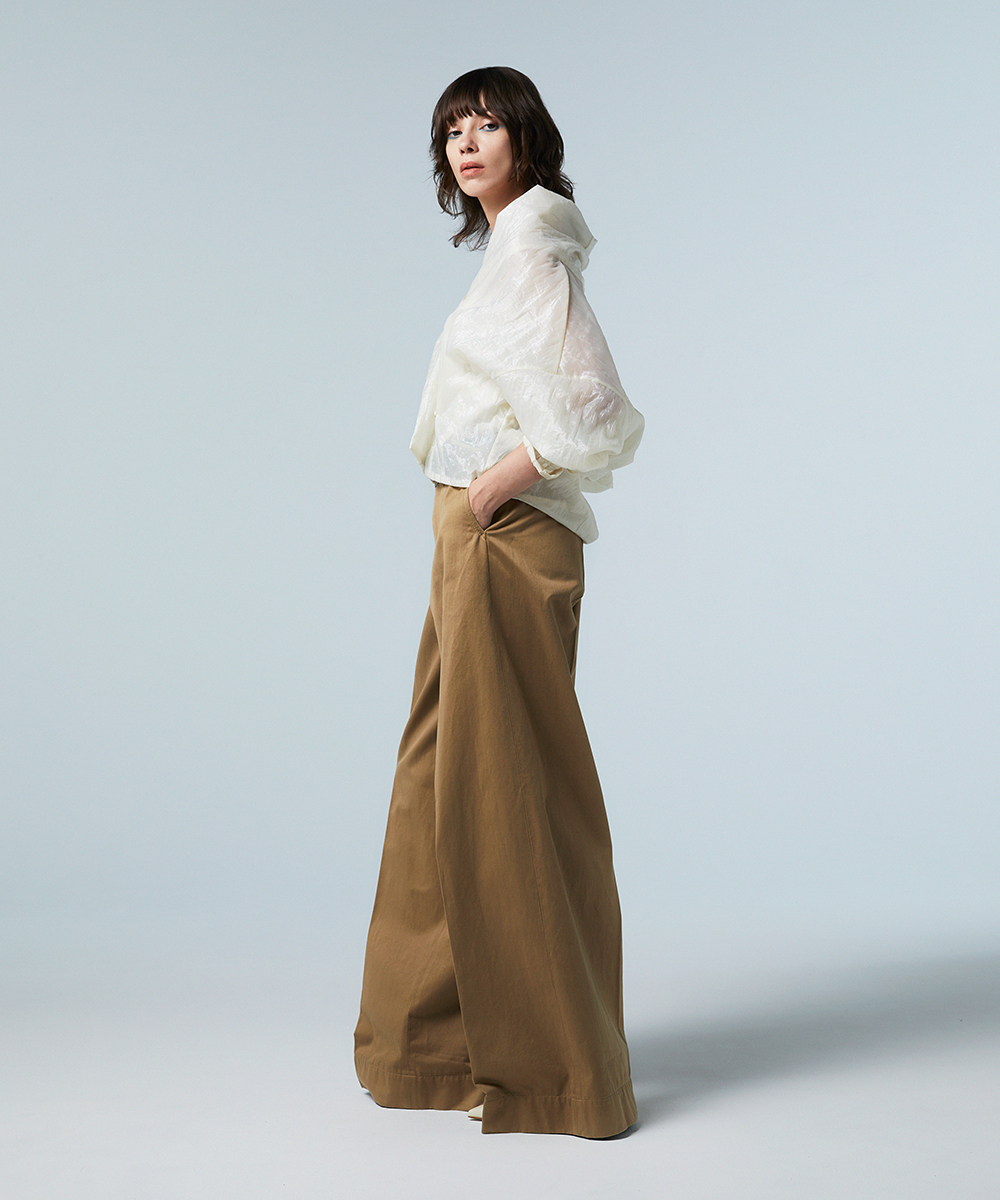 EAUVIRE ワイドレッグパンツ ピンク