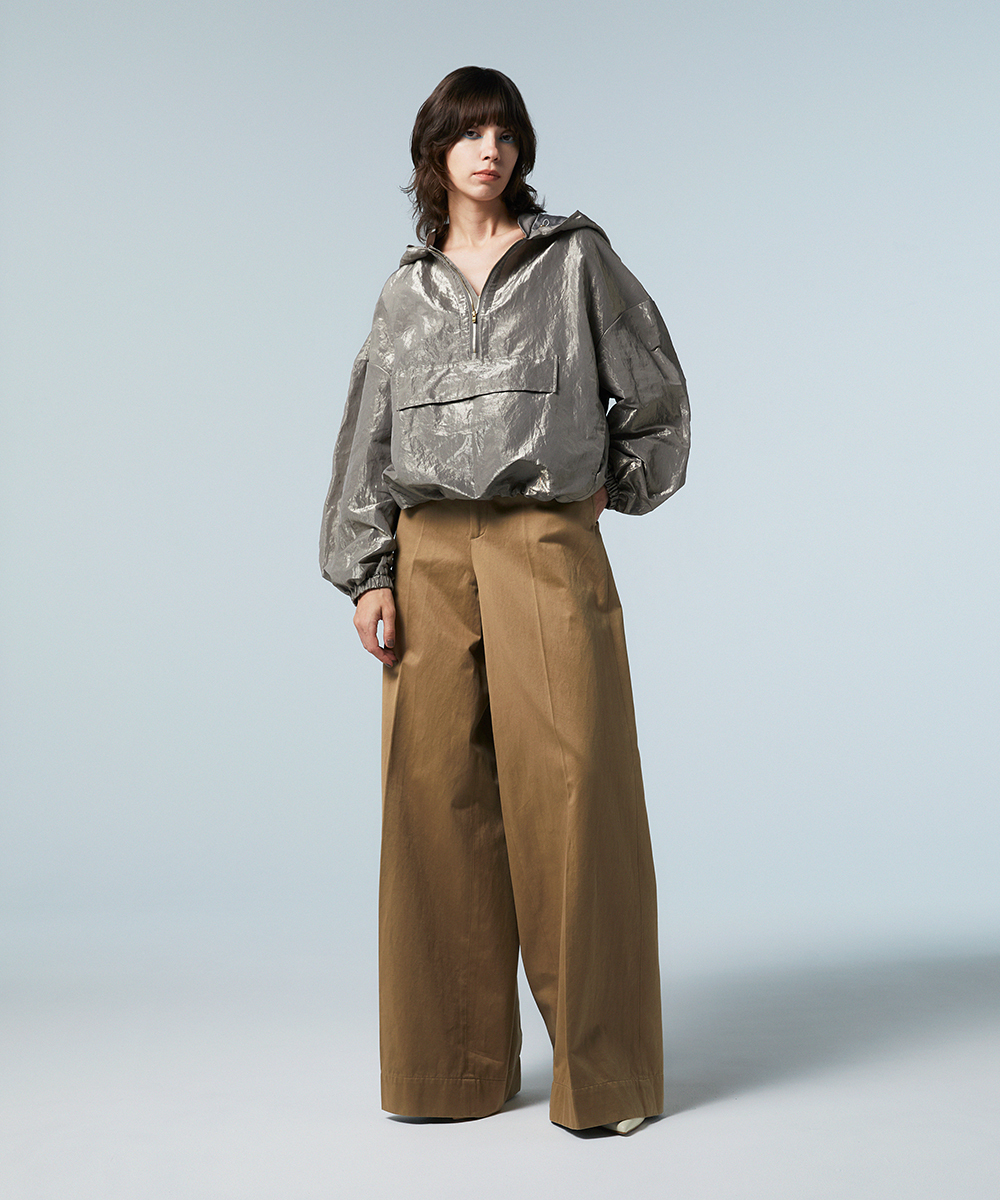 EAUVIRE ワイドレッグパンツ ピンク