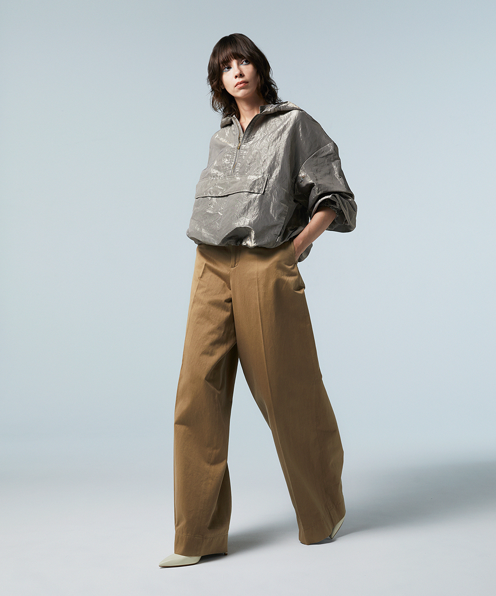 EAUVIRE ワイドレッグパンツ ピンク