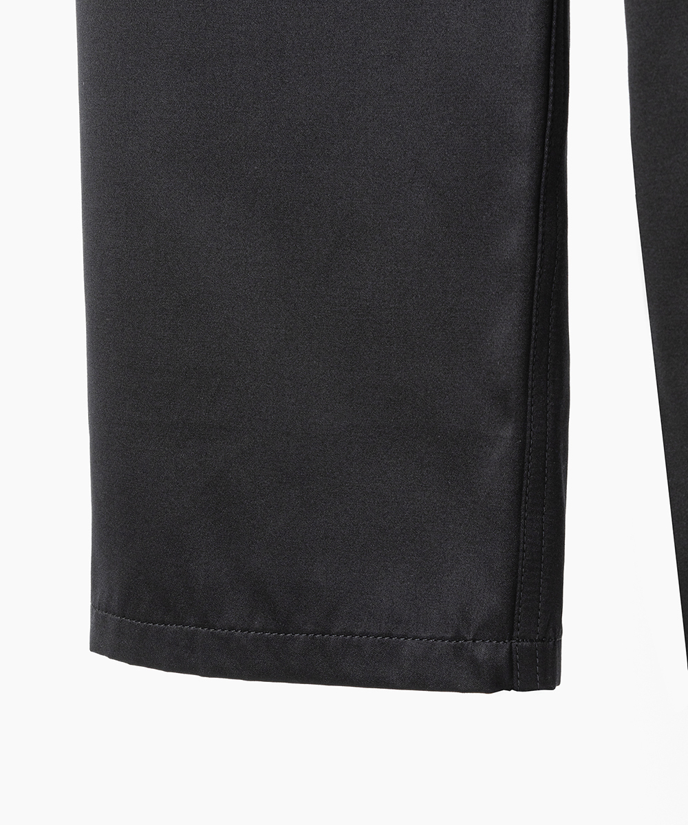 EAUVIRE ワイドストレートパンツ ブラック