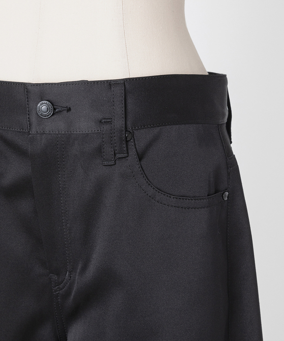 EAUVIRE ワイドストレートパンツ ブラック