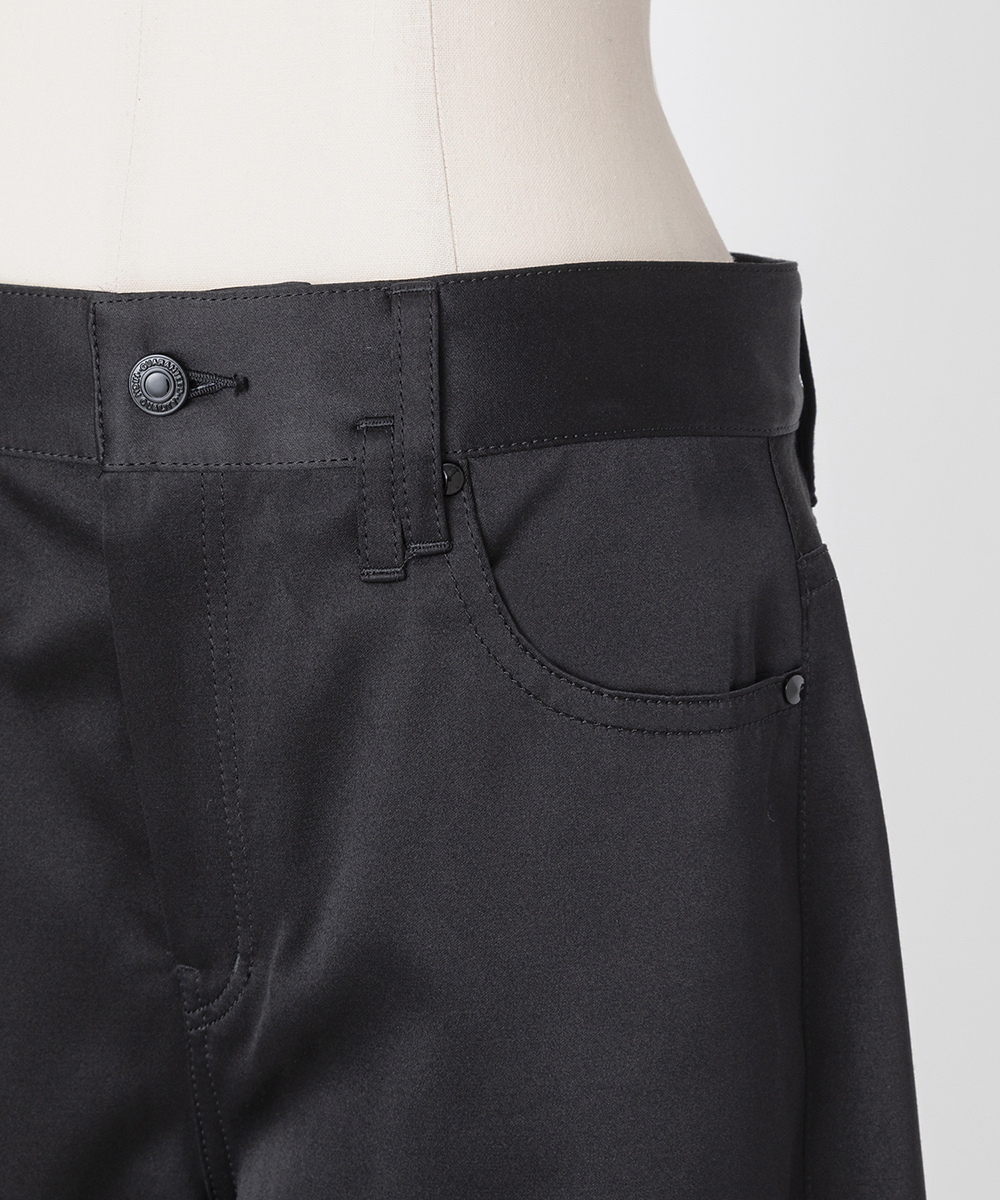 EAUVIRE ワイドストレートパンツ ブラック