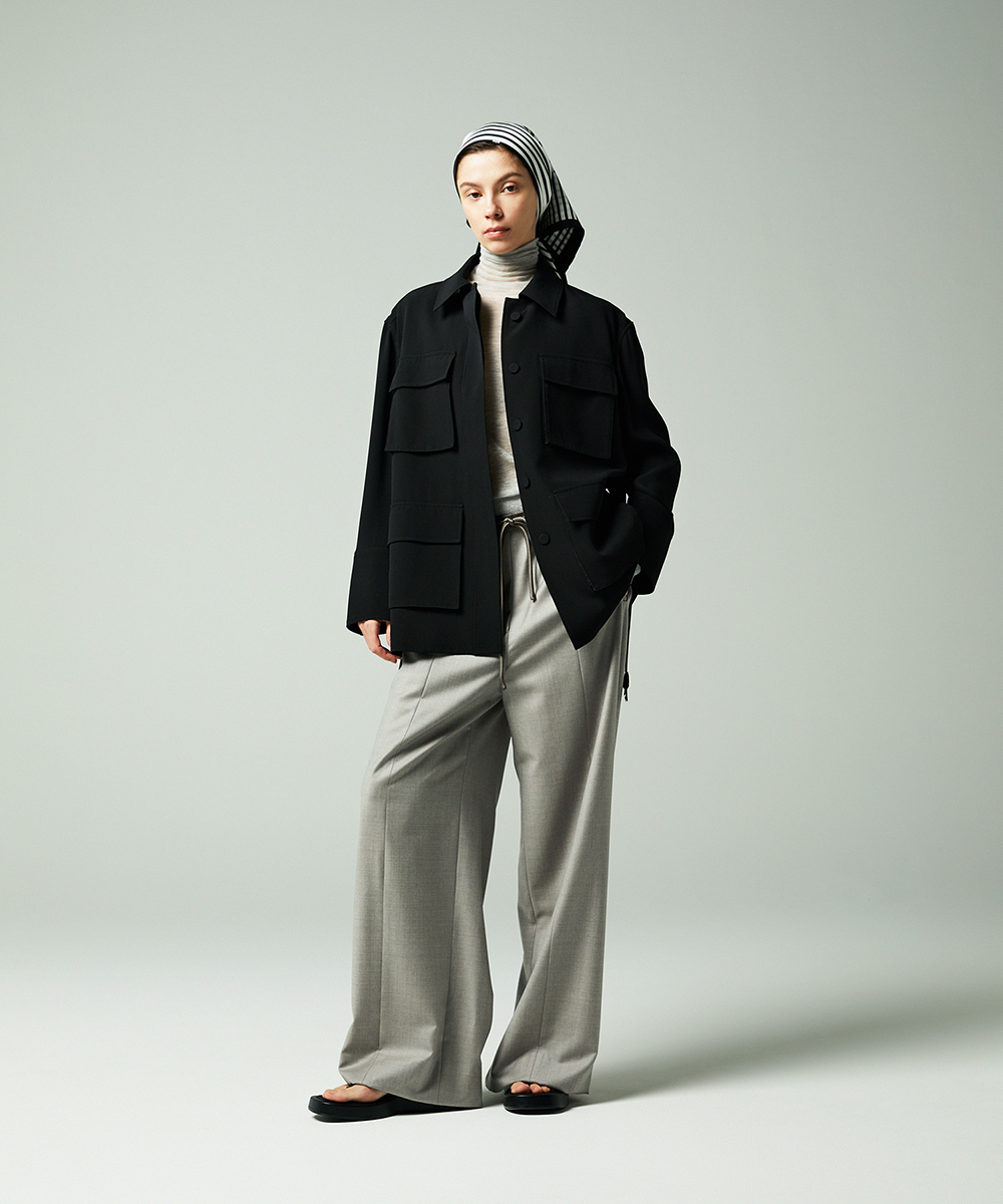 EAUVIRE ドローストリングパンツ ベージュ