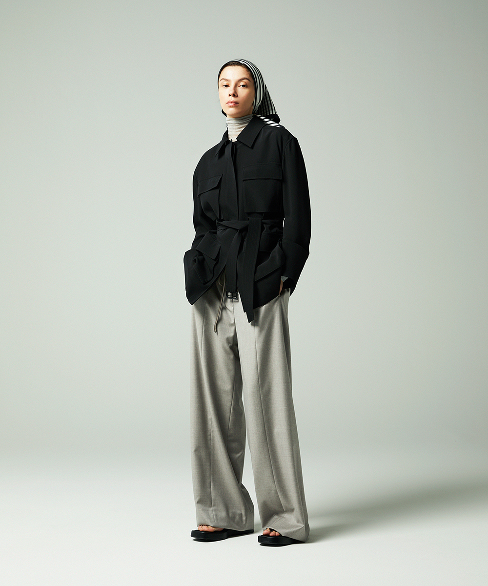 EAUVIRE ドローストリングパンツ ベージュ