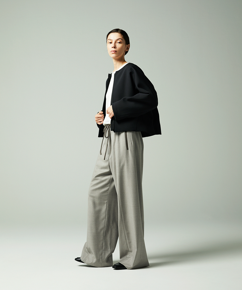 EAUVIRE ドローストリングパンツ ベージュ