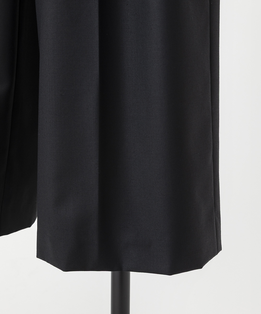 EAUVIRE 3タックワイドパンツ ブラック