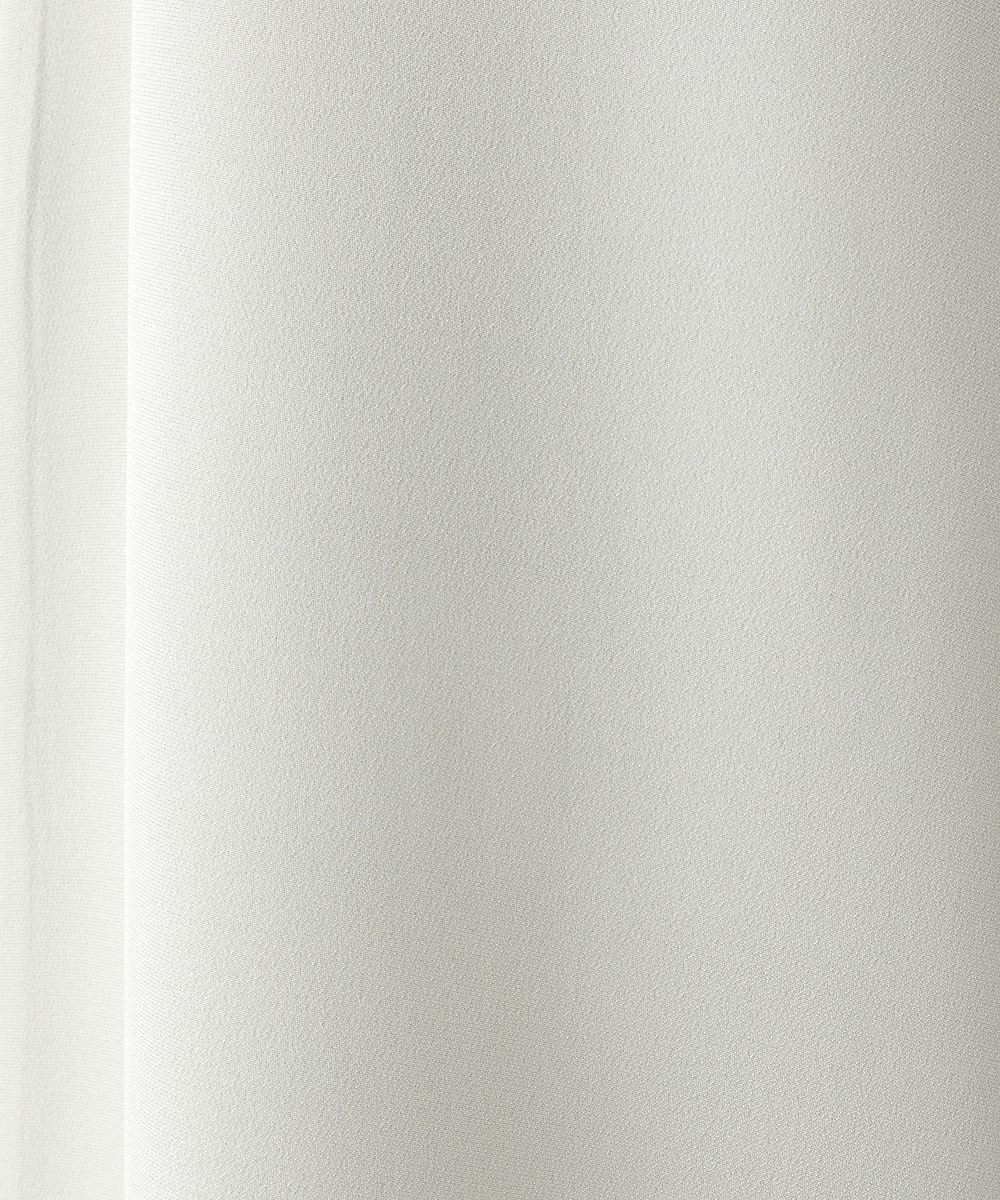 EAUVIRE シルクジョーゼットワイドフレアパンツ セージ