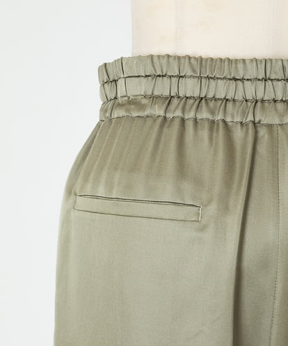 EAUVIRE シルク混ジョガーパンツ カーキ