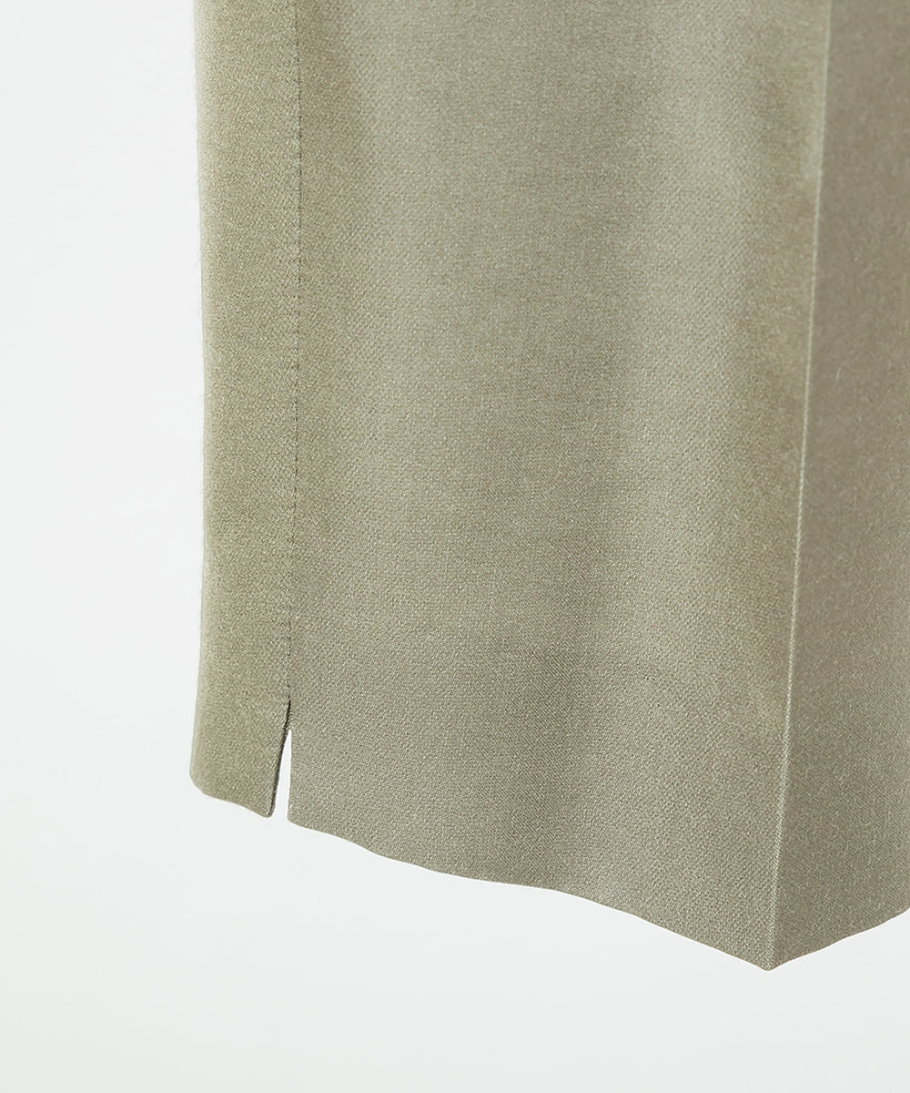 EAUVIRE シルク混ジョガーパンツ カーキ