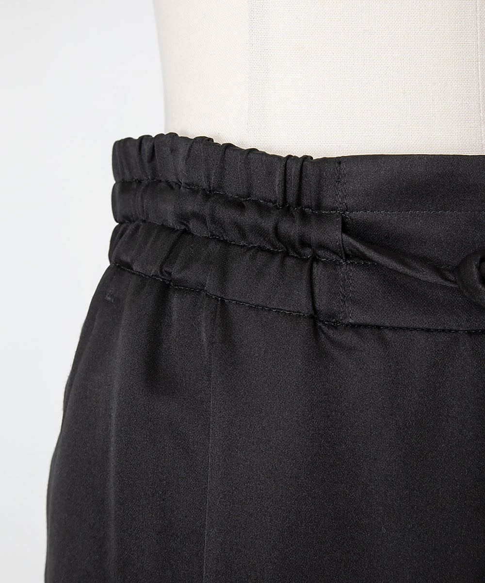 EAUVIRE シルク混ジョガーパンツ カーキ