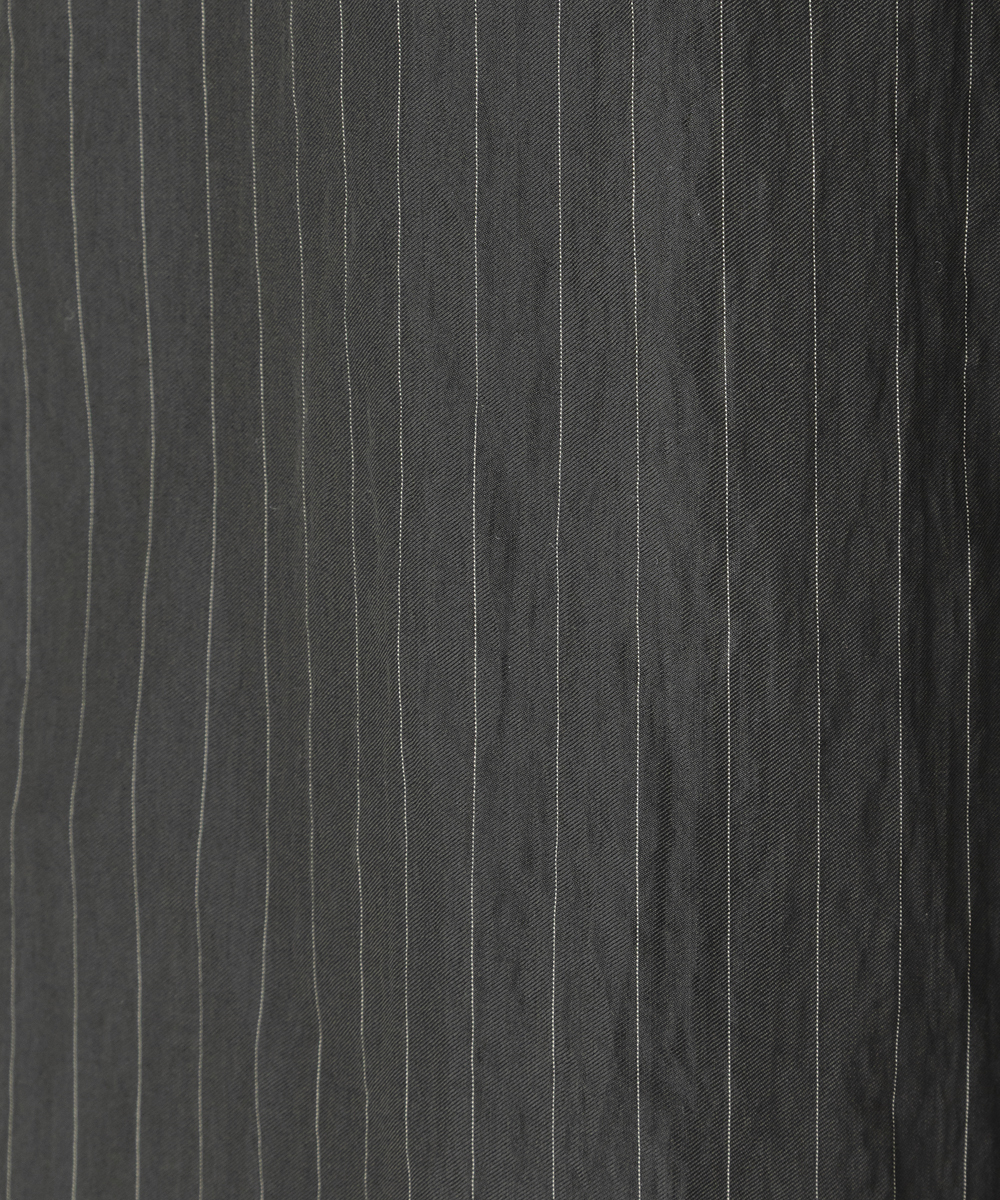 EAUVIRE ストライプワイドパンツ カーキストライプ