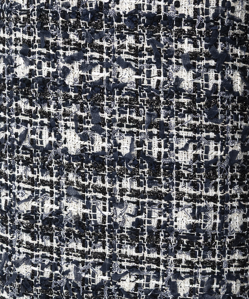 EAUVIRE ミックスツイードパンツ ネイビー