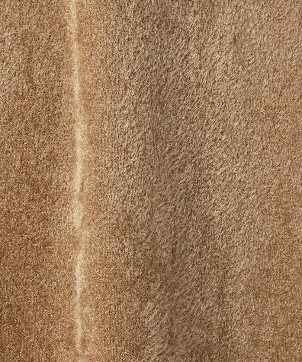 EAUVIRE ハイネックニットドレス ベージュ