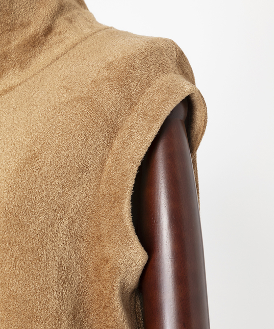 EAUVIRE ハイネックニットドレス ベージュ