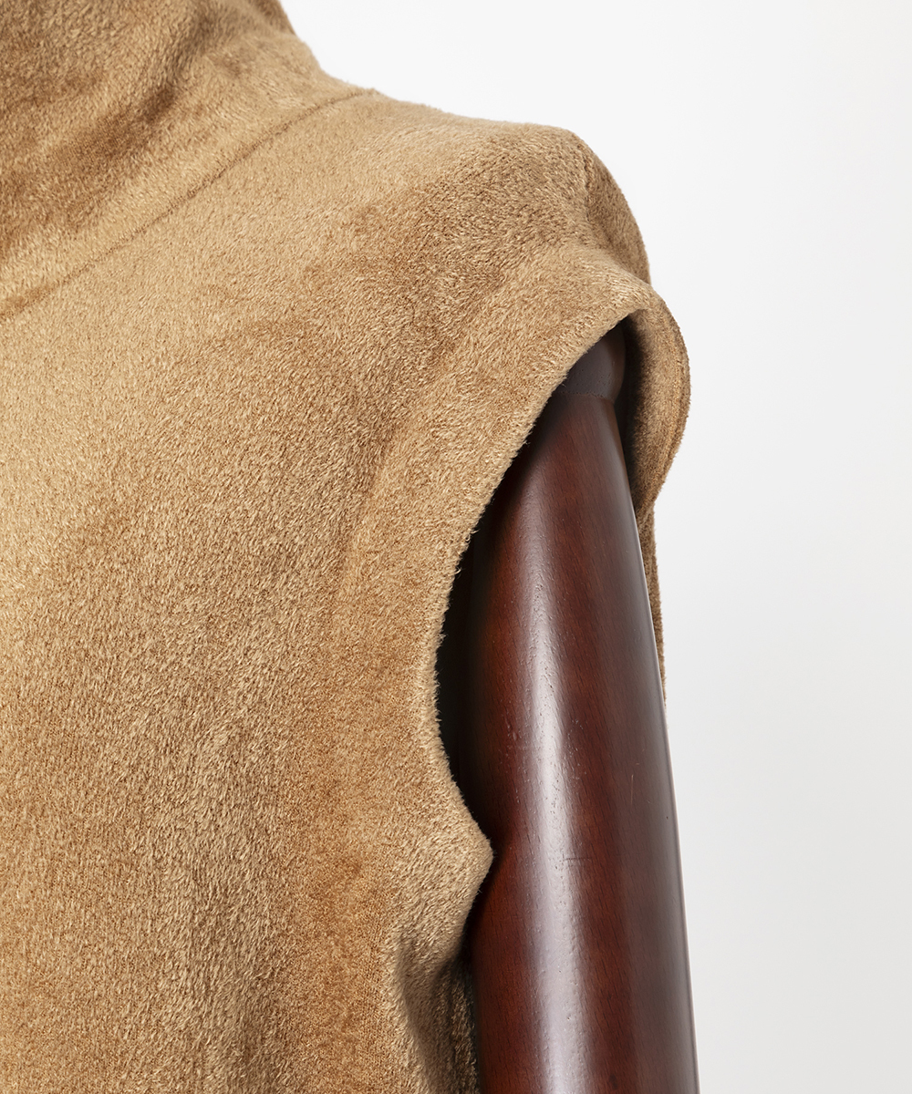 EAUVIRE ハイネックニットドレス ベージュ