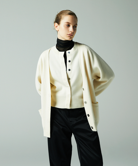 ミラノリブVネックカーディガン