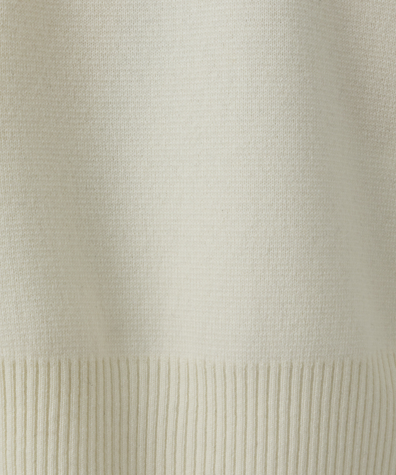 EAUVIRE ミラノリブVネックカーディガン ブラック