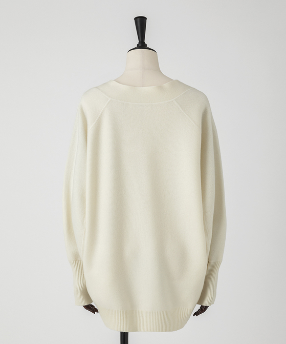 EAUVIRE ミラノリブVネックカーディガン ブラック