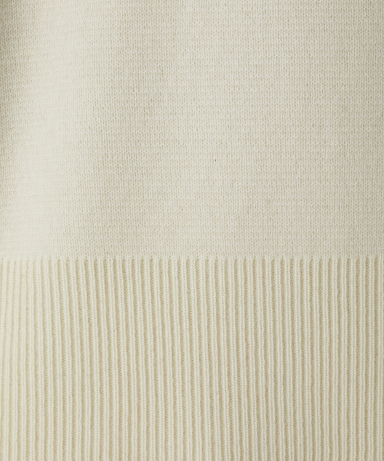 EAUVIRE ミラノリブクロップドカーディガン ブラック