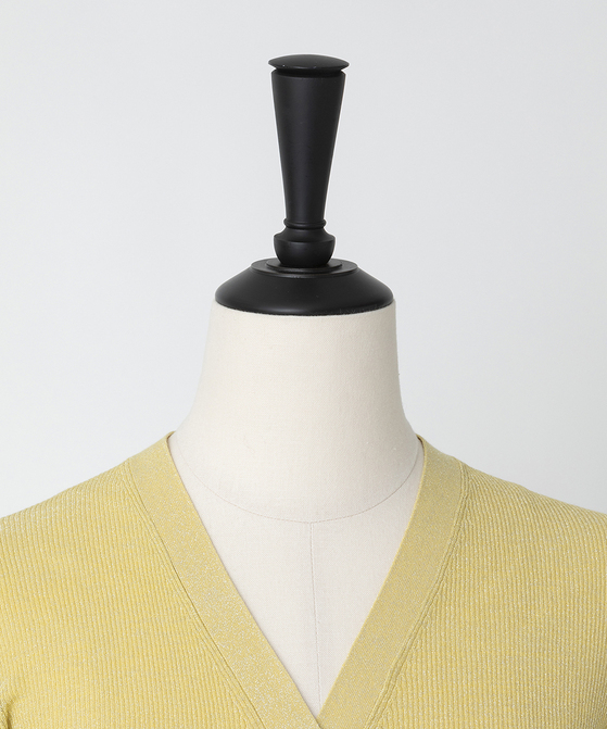 EAUVIRE Vネックカーディガン ベージュ