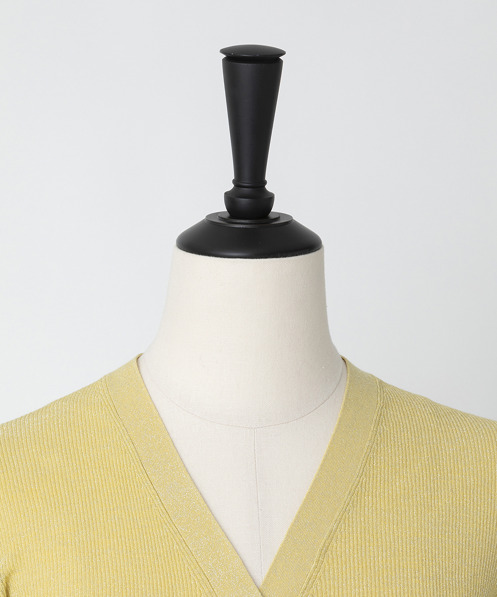 EAUVIRE Vネックカーディガン ベージュ