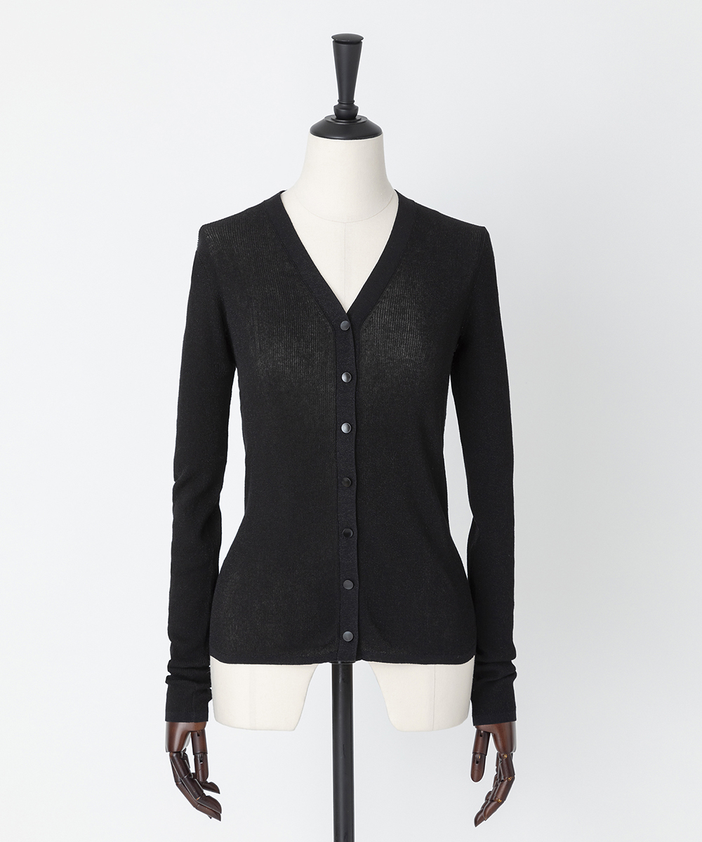 EAUVIRE Vネックカーディガン ベージュ