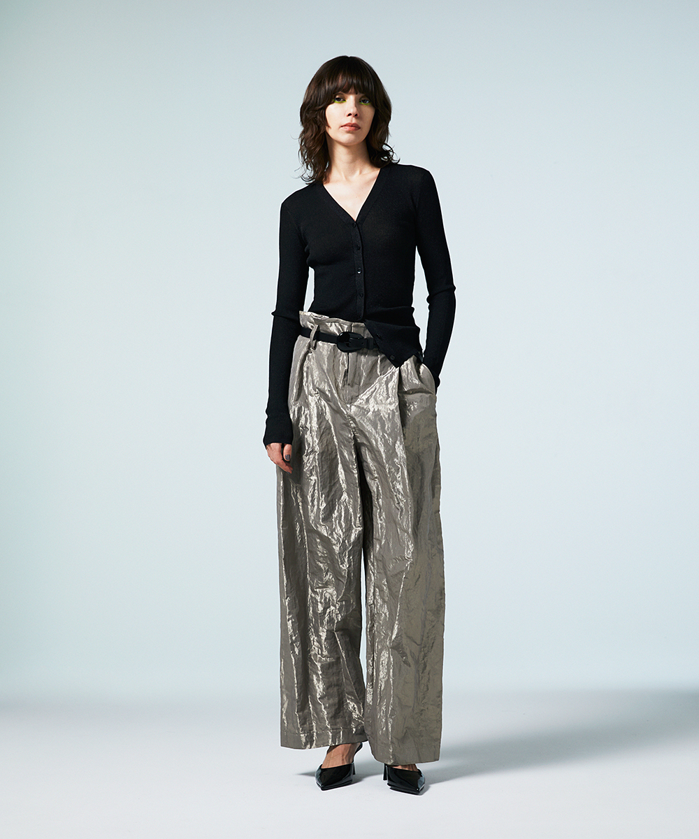 EAUVIRE Vネックカーディガン ベージュ