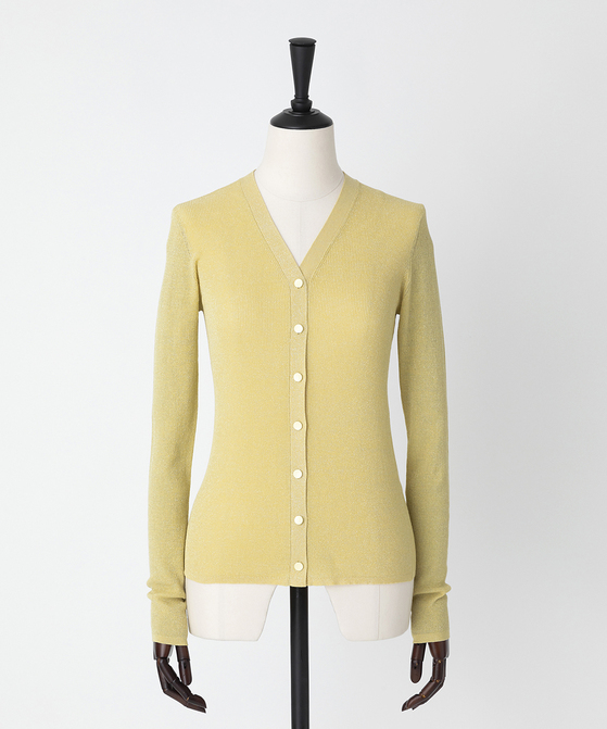 EAUVIRE Vネックカーディガン ベージュ