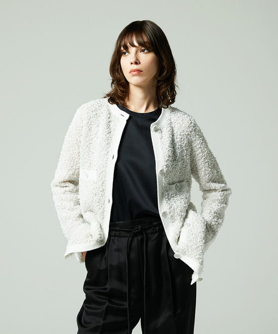 ペーパーモールツイードカーディガン