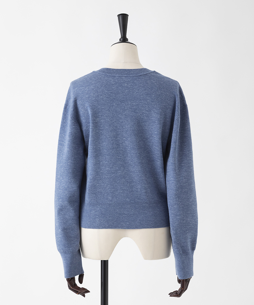 EAUVIRE カシミヤヘンプカーディガン インディゴ