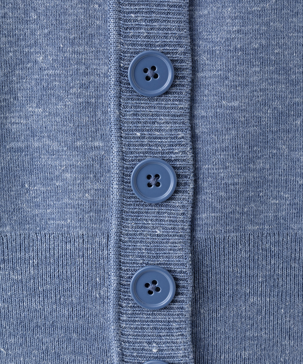 EAUVIRE カシミヤヘンプカーディガン インディゴ