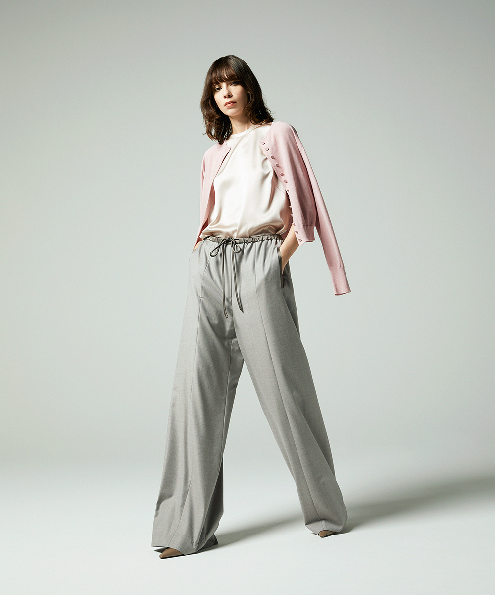 EAUVIRE コットンリネンカーディガン ブラック