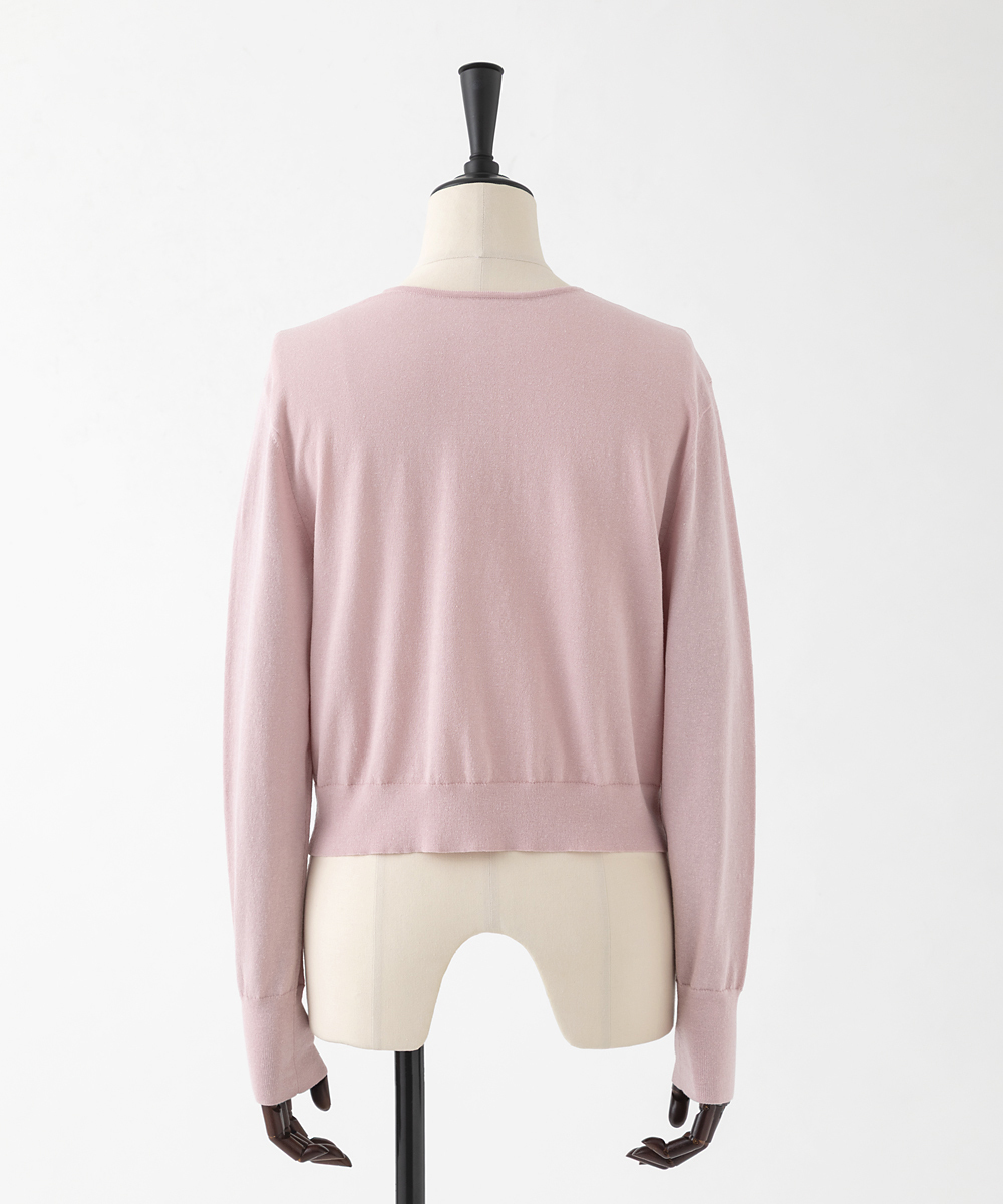 EAUVIRE コットンリネンカーディガン ブラック