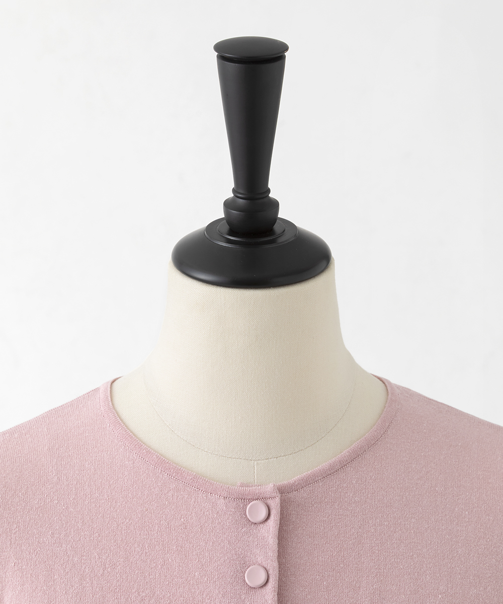 EAUVIRE コットンリネンカーディガン ブラック