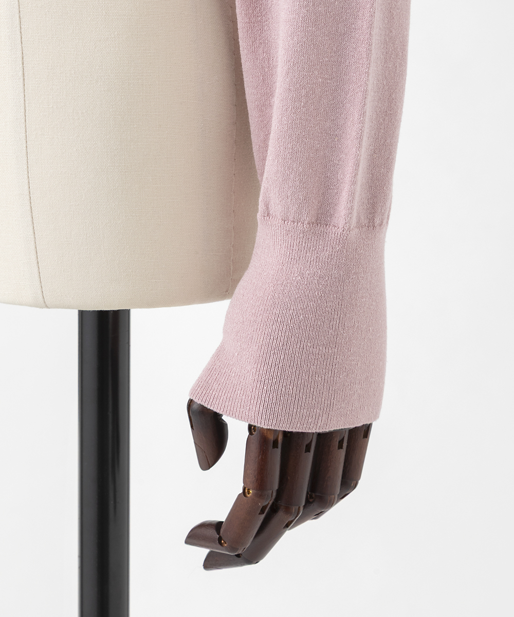 EAUVIRE コットンリネンカーディガン ブラック