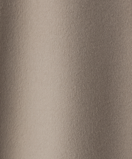 EAUVIRE Super180'sノーカラーミドルコート トープ