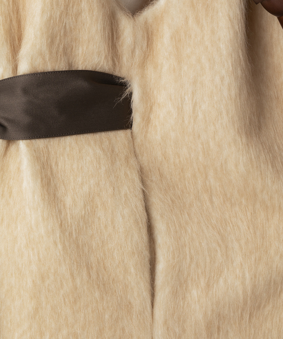 EAUVIRE ソフトシャギージレ ベージュ