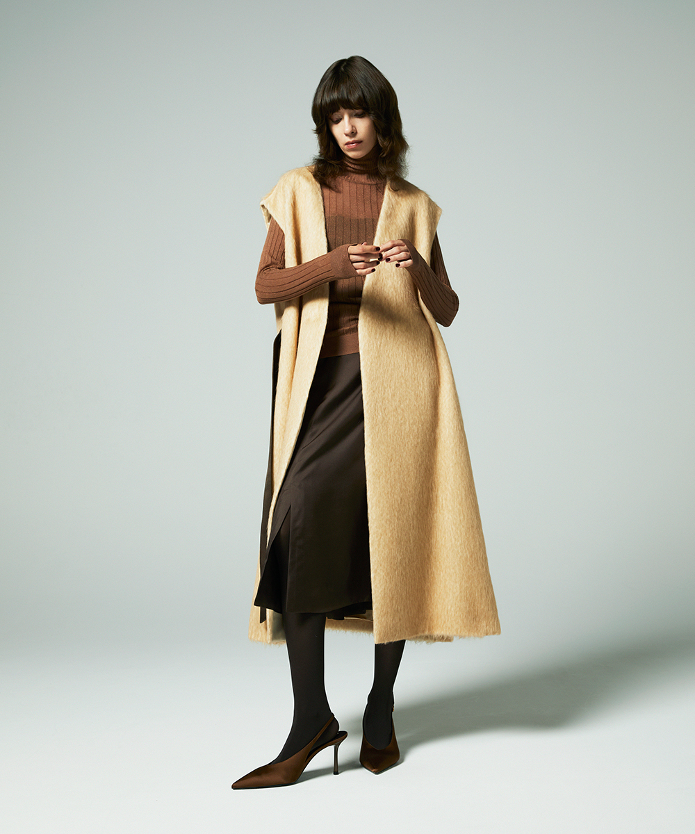 EAUVIRE ソフトシャギージレ ベージュ