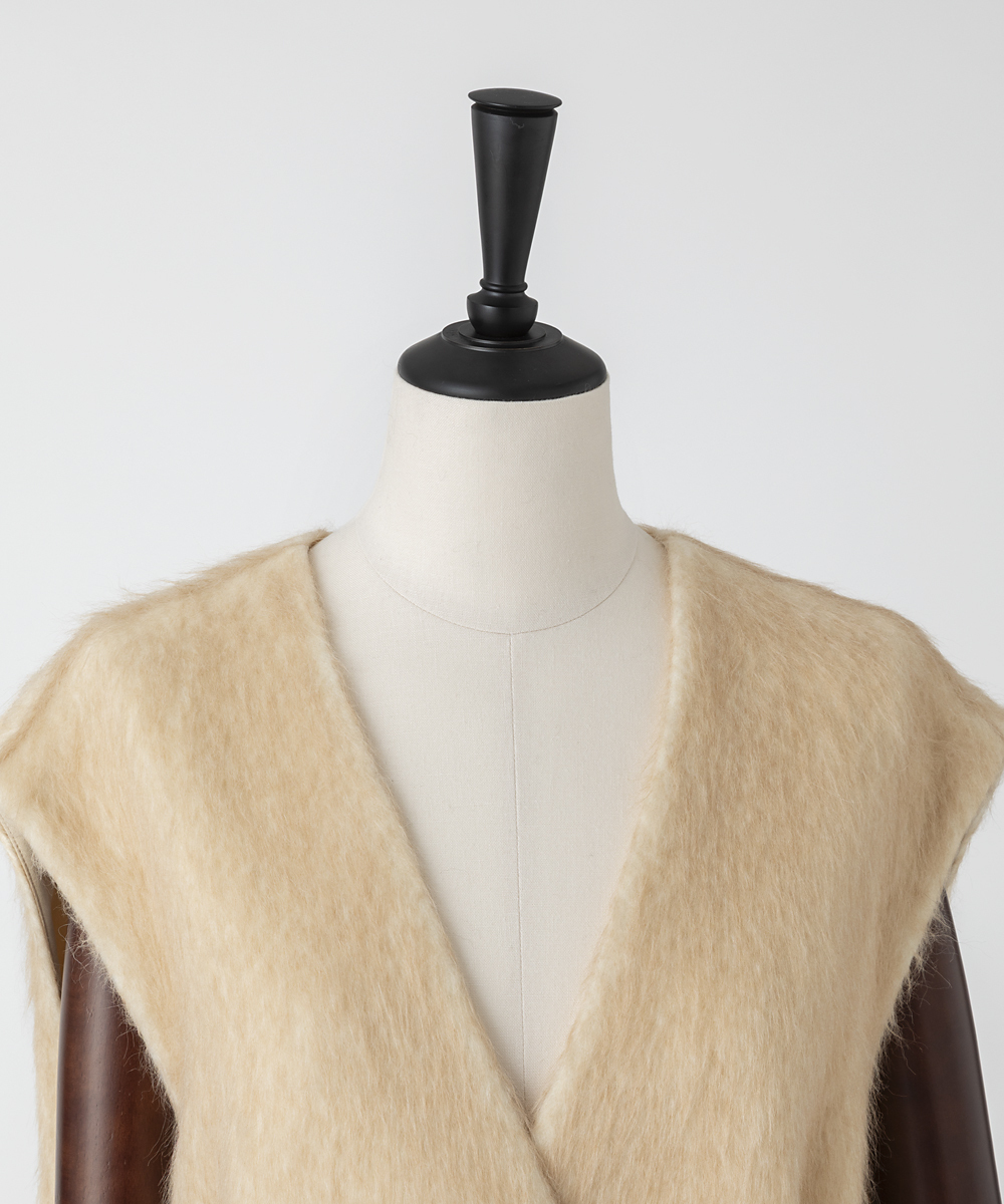 EAUVIRE ソフトシャギージレ ベージュ